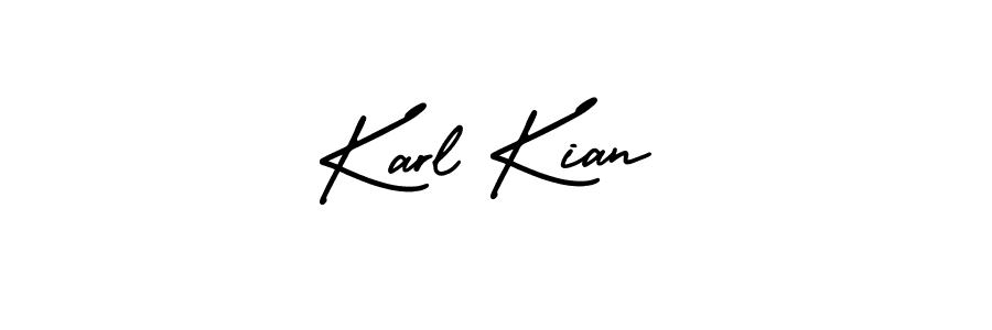 Design your own signature with our free online signature maker. With this signature software, you can create a handwritten (AmerikaSignatureDemo-Regular) signature for name Karl Kian. Karl Kian signature style 3 images and pictures png