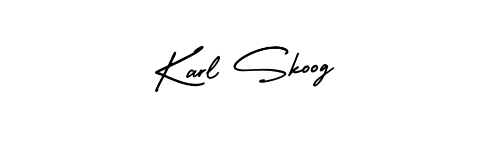 Design your own signature with our free online signature maker. With this signature software, you can create a handwritten (AmerikaSignatureDemo-Regular) signature for name Karl Skoog. Karl Skoog signature style 3 images and pictures png