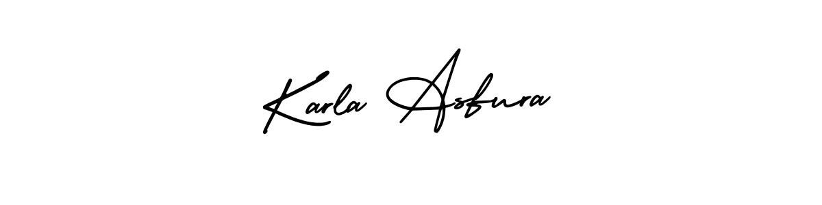 How to Draw Karla Asfura signature style? AmerikaSignatureDemo-Regular is a latest design signature styles for name Karla Asfura. Karla Asfura signature style 3 images and pictures png