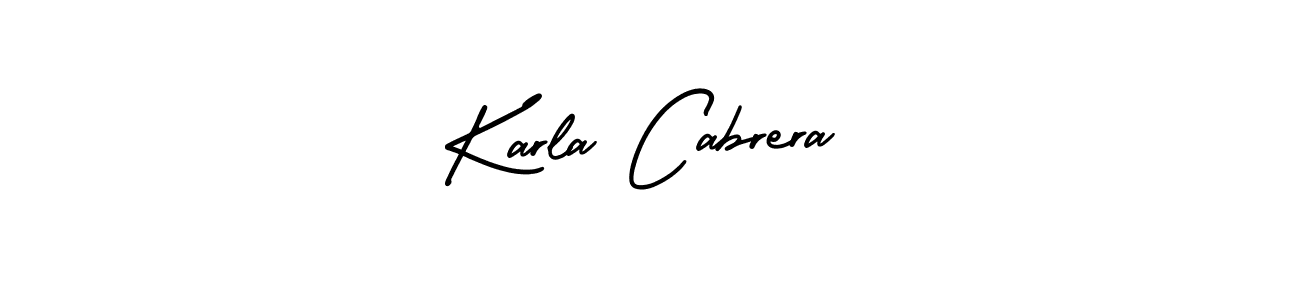 Karla Cabrera stylish signature style. Best Handwritten Sign (AmerikaSignatureDemo-Regular) for my name. Handwritten Signature Collection Ideas for my name Karla Cabrera. Karla Cabrera signature style 3 images and pictures png