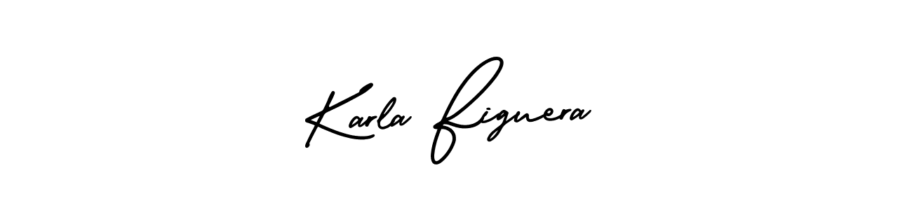 Use a signature maker to create a handwritten signature online. With this signature software, you can design (AmerikaSignatureDemo-Regular) your own signature for name Karla Figuera. Karla Figuera signature style 3 images and pictures png