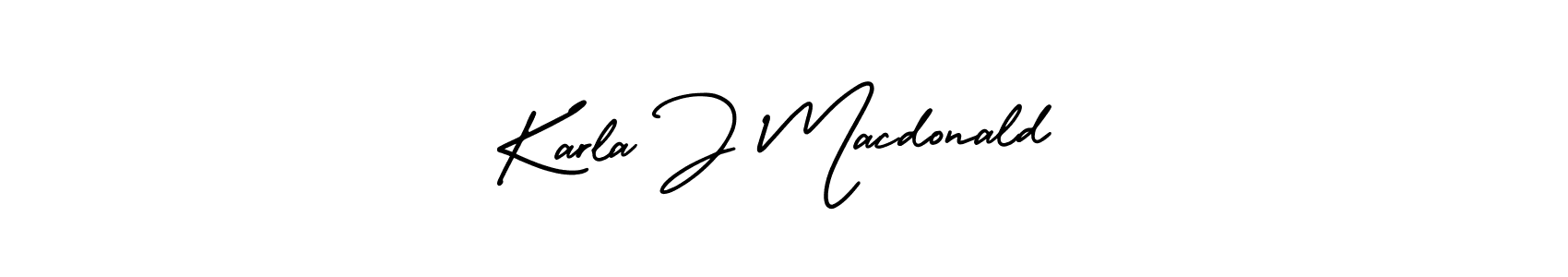 Also You can easily find your signature by using the search form. We will create Karla J Macdonald name handwritten signature images for you free of cost using AmerikaSignatureDemo-Regular sign style. Karla J Macdonald signature style 3 images and pictures png