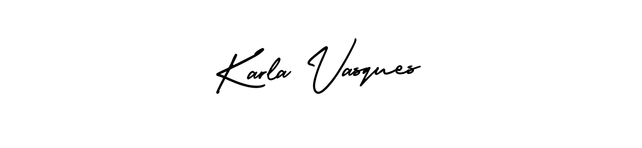 Best and Professional Signature Style for Karla Vasques. AmerikaSignatureDemo-Regular Best Signature Style Collection. Karla Vasques signature style 3 images and pictures png