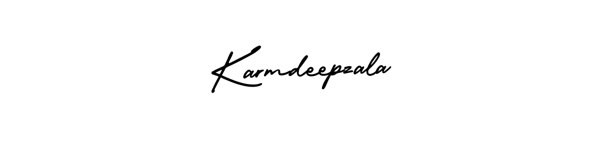 if you are searching for the best signature style for your name Karmdeepzala. so please give up your signature search. here we have designed multiple signature styles  using AmerikaSignatureDemo-Regular. Karmdeepzala signature style 3 images and pictures png