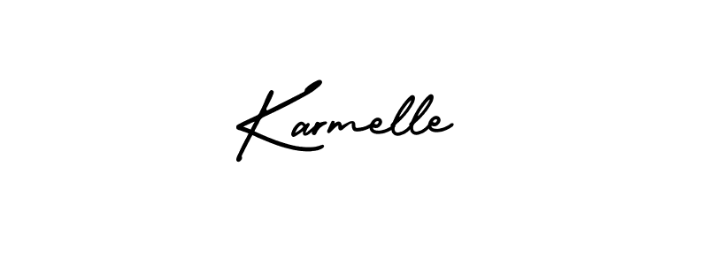 You can use this online signature creator to create a handwritten signature for the name Karmelle. This is the best online autograph maker. Karmelle signature style 3 images and pictures png