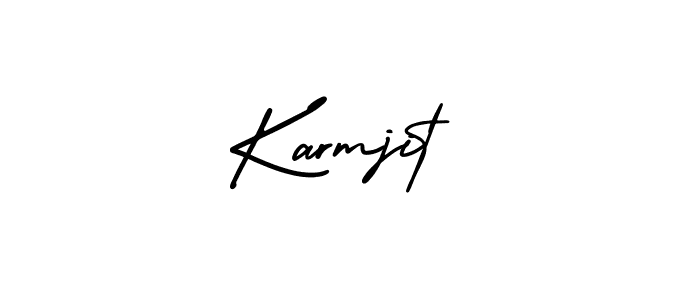 Use a signature maker to create a handwritten signature online. With this signature software, you can design (AmerikaSignatureDemo-Regular) your own signature for name Karmjit. Karmjit signature style 3 images and pictures png