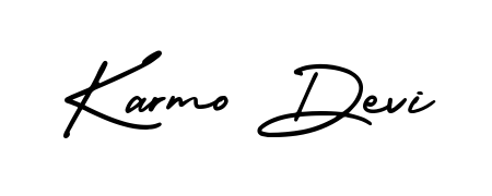 An effortless, minimalist signature concept for Karmo Devi using AmerikaSignatureDemo-Regular design. Clean lines that look great on any document. Karmo Devi signature style 3 images and pictures png
