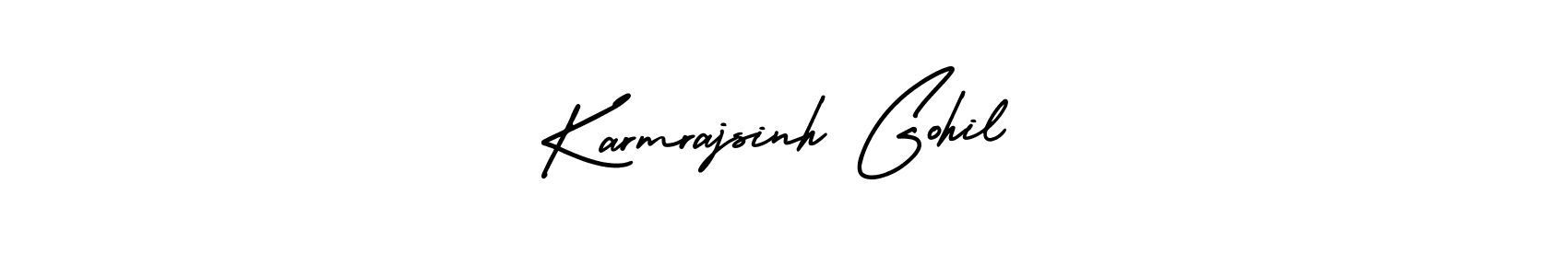 How to make Karmrajsinh Gohil signature? AmerikaSignatureDemo-Regular is a professional autograph style. Create handwritten signature for Karmrajsinh Gohil name. Karmrajsinh Gohil signature style 3 images and pictures png