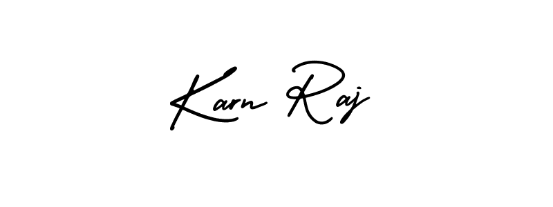 How to Draw Karn Raj signature style? AmerikaSignatureDemo-Regular is a latest design signature styles for name Karn Raj. Karn Raj signature style 3 images and pictures png