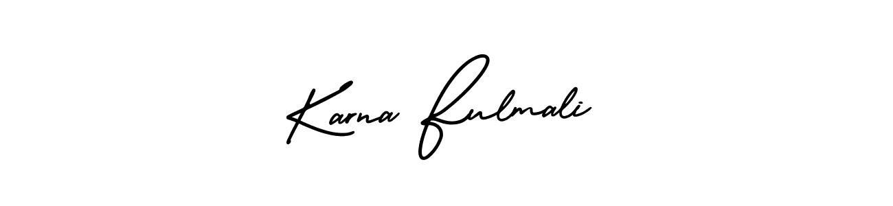 See photos of Karna Fulmali official signature by Spectra . Check more albums & portfolios. Read reviews & check more about AmerikaSignatureDemo-Regular font. Karna Fulmali signature style 3 images and pictures png