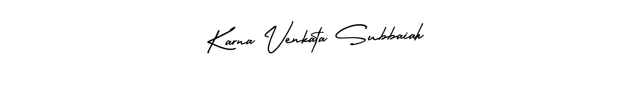 Similarly AmerikaSignatureDemo-Regular is the best handwritten signature design. Signature creator online .You can use it as an online autograph creator for name Karna Venkata Subbaiah. Karna Venkata Subbaiah signature style 3 images and pictures png