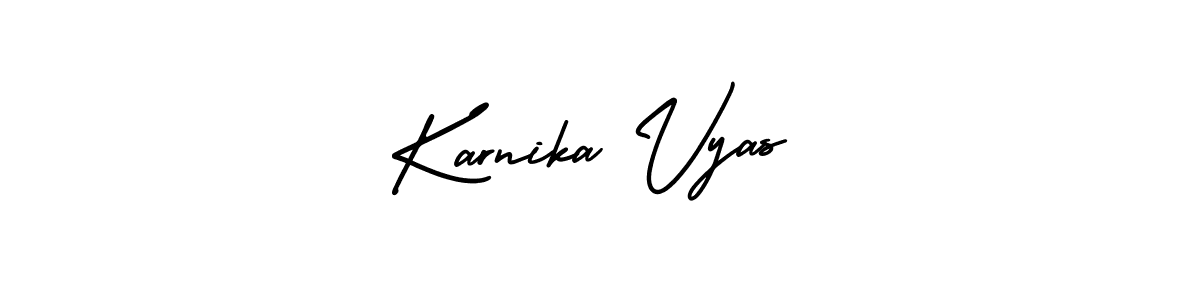 Make a beautiful signature design for name Karnika Vyas. Use this online signature maker to create a handwritten signature for free. Karnika Vyas signature style 3 images and pictures png