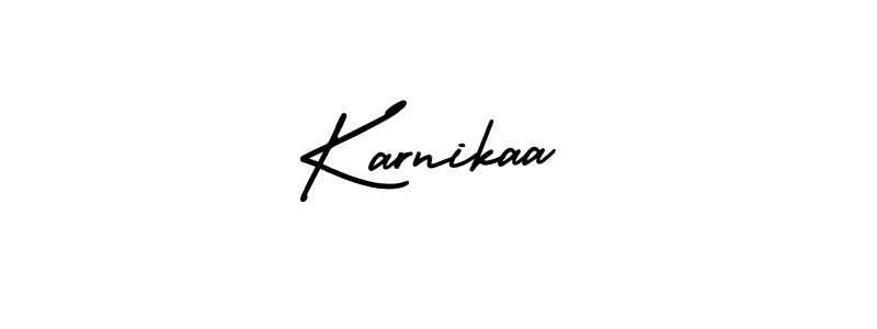 Create a beautiful signature design for name Karnikaa. With this signature (AmerikaSignatureDemo-Regular) fonts, you can make a handwritten signature for free. Karnikaa signature style 3 images and pictures png