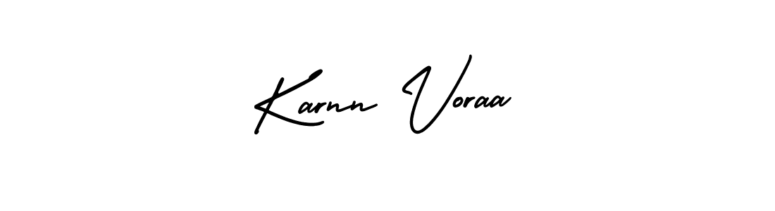 Use a signature maker to create a handwritten signature online. With this signature software, you can design (AmerikaSignatureDemo-Regular) your own signature for name Karnn Voraa. Karnn Voraa signature style 3 images and pictures png