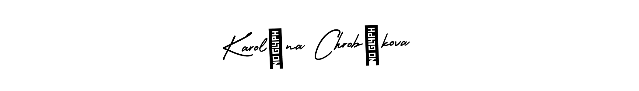 Make a beautiful signature design for name Karolína Chrobákova. With this signature (AmerikaSignatureDemo-Regular) style, you can create a handwritten signature for free. Karolína Chrobákova signature style 3 images and pictures png