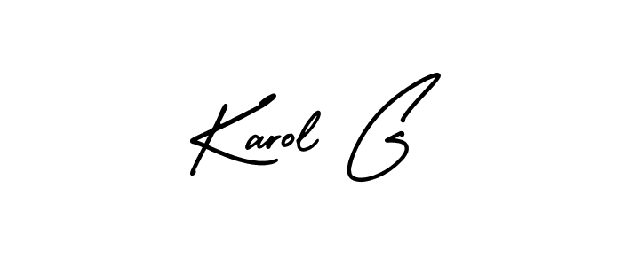 It looks lik you need a new signature style for name Karol G. Design unique handwritten (AmerikaSignatureDemo-Regular) signature with our free signature maker in just a few clicks. Karol G signature style 3 images and pictures png