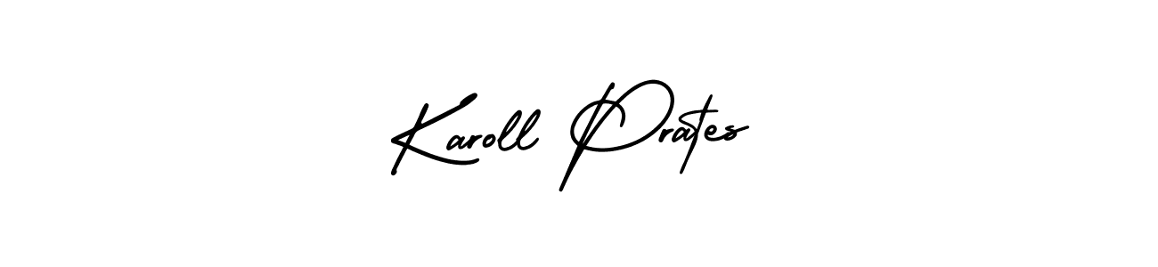 How to Draw Karoll Prates signature style? AmerikaSignatureDemo-Regular is a latest design signature styles for name Karoll Prates. Karoll Prates signature style 3 images and pictures png