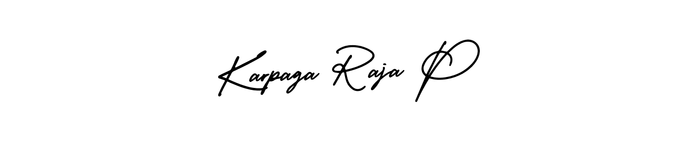 Make a short Karpaga Raja P signature style. Manage your documents anywhere anytime using AmerikaSignatureDemo-Regular. Create and add eSignatures, submit forms, share and send files easily. Karpaga Raja P signature style 3 images and pictures png