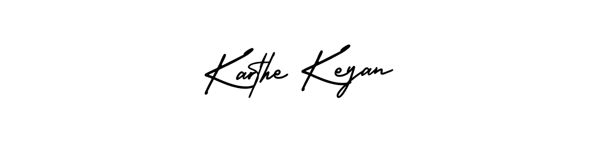 It looks lik you need a new signature style for name Karthe Keyan. Design unique handwritten (AmerikaSignatureDemo-Regular) signature with our free signature maker in just a few clicks. Karthe Keyan signature style 3 images and pictures png