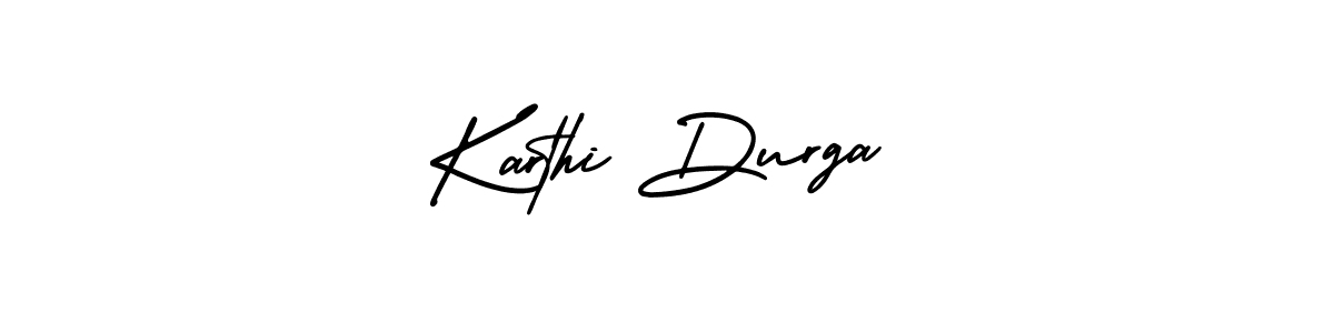 Karthi Durga stylish signature style. Best Handwritten Sign (AmerikaSignatureDemo-Regular) for my name. Handwritten Signature Collection Ideas for my name Karthi Durga. Karthi Durga signature style 3 images and pictures png