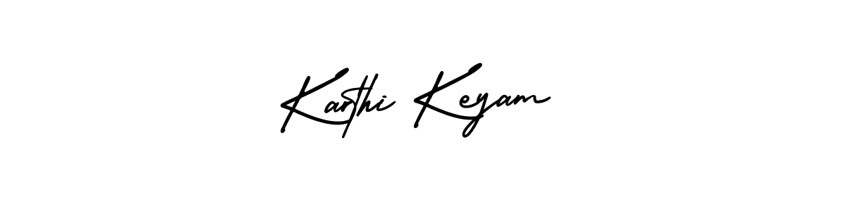 How to Draw Karthi Keyam signature style? AmerikaSignatureDemo-Regular is a latest design signature styles for name Karthi Keyam. Karthi Keyam signature style 3 images and pictures png