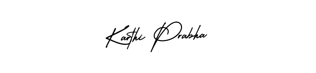 How to make Karthi Prabha signature? AmerikaSignatureDemo-Regular is a professional autograph style. Create handwritten signature for Karthi Prabha name. Karthi Prabha signature style 3 images and pictures png