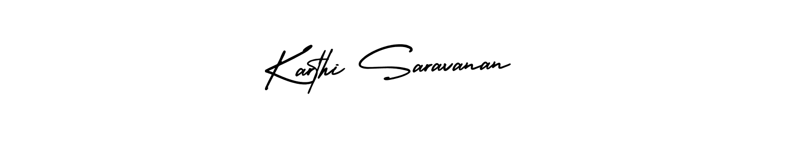 Karthi Saravanan stylish signature style. Best Handwritten Sign (AmerikaSignatureDemo-Regular) for my name. Handwritten Signature Collection Ideas for my name Karthi Saravanan. Karthi Saravanan signature style 3 images and pictures png