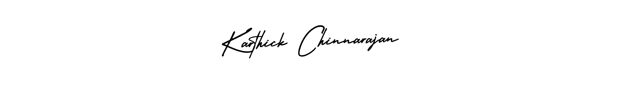 How to make Karthick Chinnarajan signature? AmerikaSignatureDemo-Regular is a professional autograph style. Create handwritten signature for Karthick Chinnarajan name. Karthick Chinnarajan signature style 3 images and pictures png