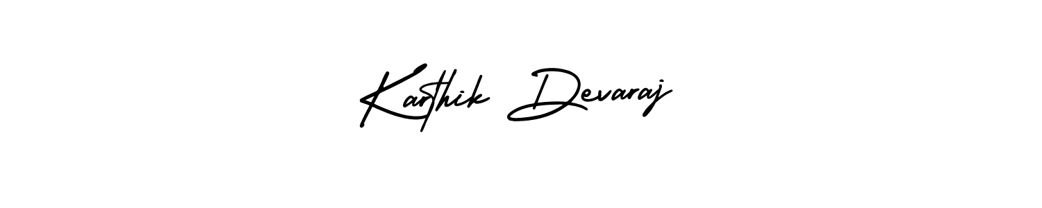 Use a signature maker to create a handwritten signature online. With this signature software, you can design (AmerikaSignatureDemo-Regular) your own signature for name Karthik Devaraj. Karthik Devaraj signature style 3 images and pictures png