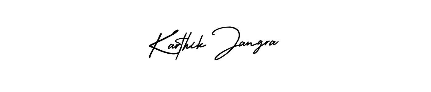 if you are searching for the best signature style for your name Karthik Jangra. so please give up your signature search. here we have designed multiple signature styles  using AmerikaSignatureDemo-Regular. Karthik Jangra signature style 3 images and pictures png