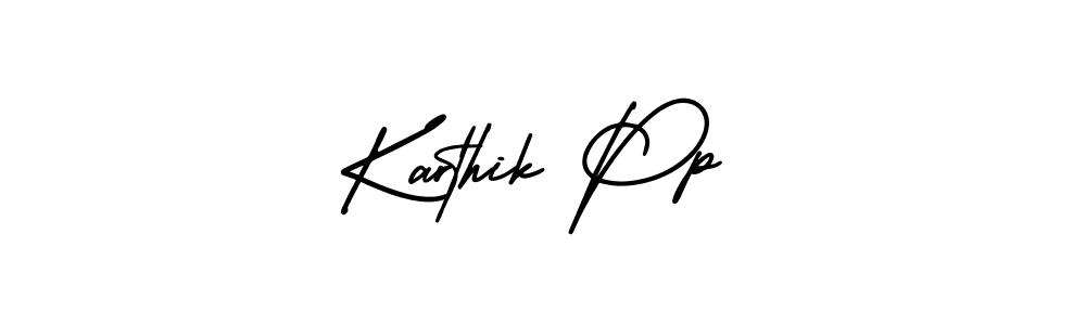 You can use this online signature creator to create a handwritten signature for the name Karthik Pp. This is the best online autograph maker. Karthik Pp signature style 3 images and pictures png