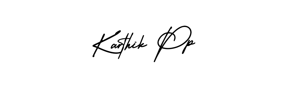 Also we have Karthik Pp name is the best signature style. Create professional handwritten signature collection using AmerikaSignatureDemo-Regular autograph style. Karthik Pp signature style 3 images and pictures png