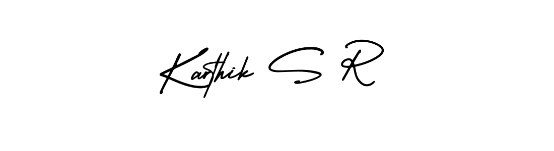 Make a beautiful signature design for name Karthik S R. Use this online signature maker to create a handwritten signature for free. Karthik S R signature style 3 images and pictures png
