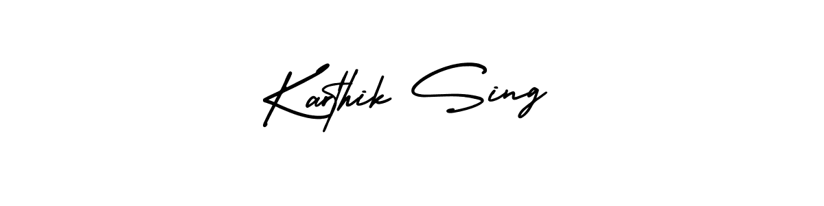 How to make Karthik Sing signature? AmerikaSignatureDemo-Regular is a professional autograph style. Create handwritten signature for Karthik Sing name. Karthik Sing signature style 3 images and pictures png