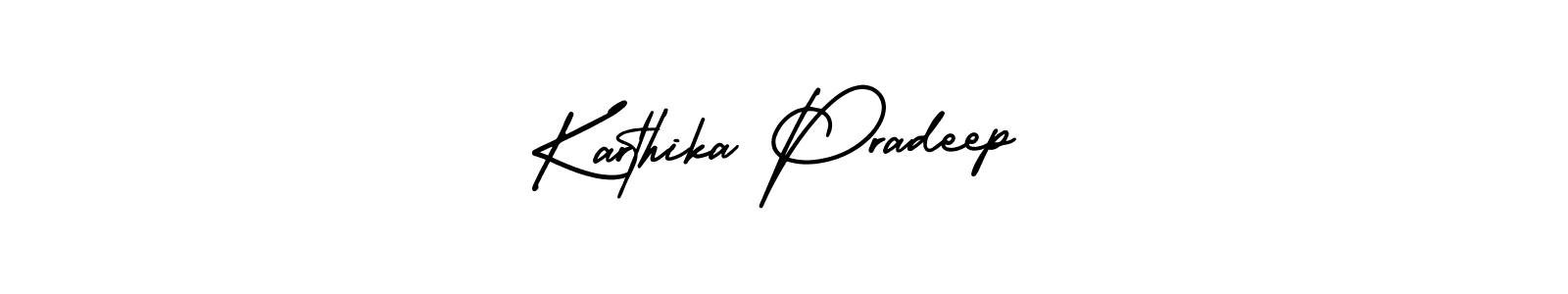 AmerikaSignatureDemo-Regular is a professional signature style that is perfect for those who want to add a touch of class to their signature. It is also a great choice for those who want to make their signature more unique. Get Karthika Pradeep name to fancy signature for free. Karthika Pradeep signature style 3 images and pictures png