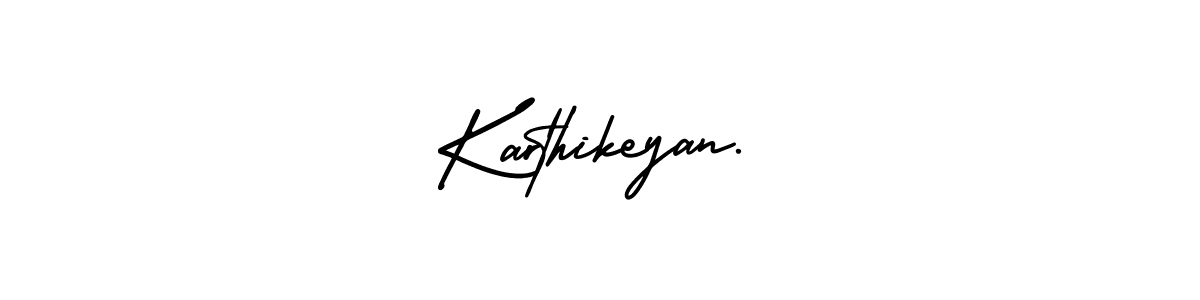 Create a beautiful signature design for name Karthikeyan.. With this signature (AmerikaSignatureDemo-Regular) fonts, you can make a handwritten signature for free. Karthikeyan. signature style 3 images and pictures png