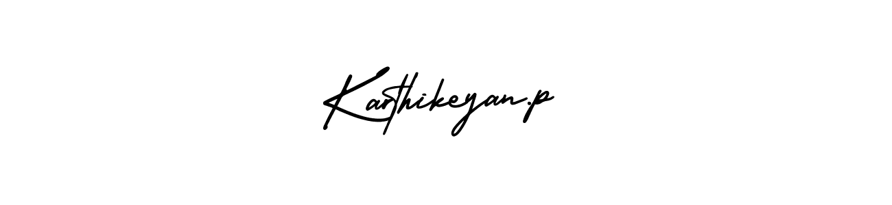 It looks lik you need a new signature style for name Karthikeyan.p. Design unique handwritten (AmerikaSignatureDemo-Regular) signature with our free signature maker in just a few clicks. Karthikeyan.p signature style 3 images and pictures png
