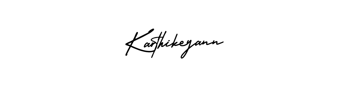 How to make Karthikeyann signature? AmerikaSignatureDemo-Regular is a professional autograph style. Create handwritten signature for Karthikeyann name. Karthikeyann signature style 3 images and pictures png