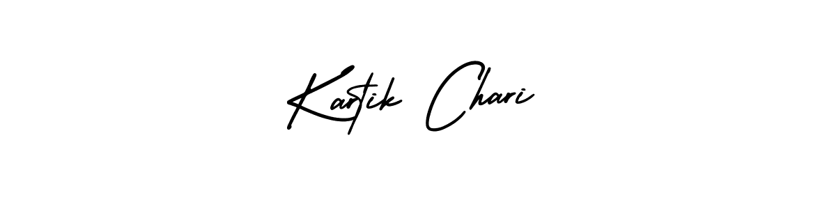 Kartik Chari stylish signature style. Best Handwritten Sign (AmerikaSignatureDemo-Regular) for my name. Handwritten Signature Collection Ideas for my name Kartik Chari. Kartik Chari signature style 3 images and pictures png