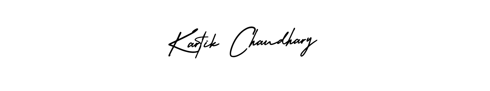 The best way (AmerikaSignatureDemo-Regular) to make a short signature is to pick only two or three words in your name. The name Kartik Chaudhary include a total of six letters. For converting this name. Kartik Chaudhary signature style 3 images and pictures png