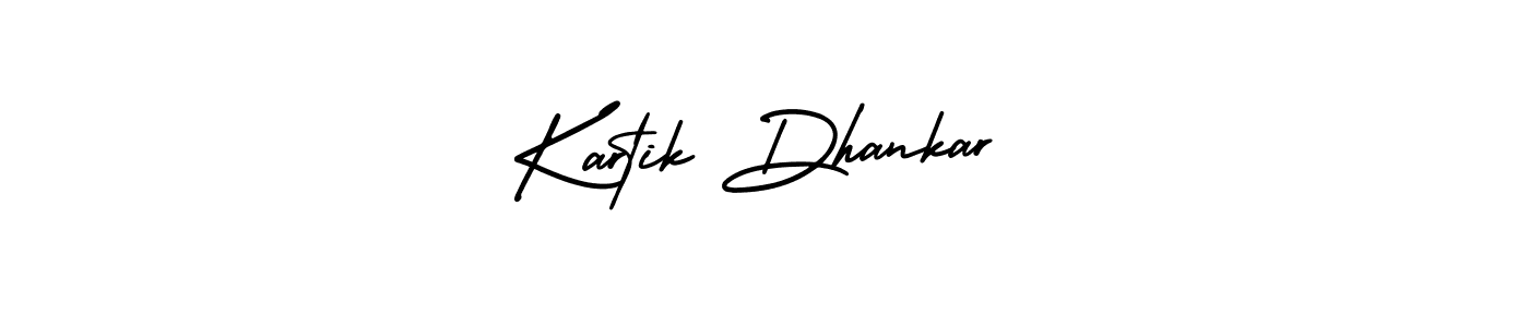 How to Draw Kartik Dhankar signature style? AmerikaSignatureDemo-Regular is a latest design signature styles for name Kartik Dhankar. Kartik Dhankar signature style 3 images and pictures png