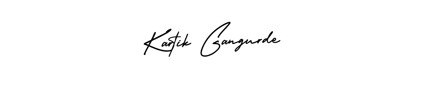 Kartik Gangurde stylish signature style. Best Handwritten Sign (AmerikaSignatureDemo-Regular) for my name. Handwritten Signature Collection Ideas for my name Kartik Gangurde. Kartik Gangurde signature style 3 images and pictures png