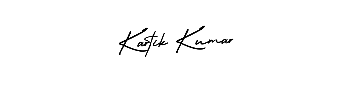 Make a beautiful signature design for name Kartik Kumar. With this signature (AmerikaSignatureDemo-Regular) style, you can create a handwritten signature for free. Kartik Kumar signature style 3 images and pictures png