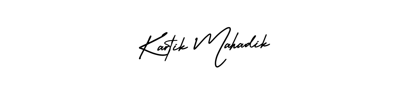 Create a beautiful signature design for name Kartik Mahadik. With this signature (AmerikaSignatureDemo-Regular) fonts, you can make a handwritten signature for free. Kartik Mahadik signature style 3 images and pictures png
