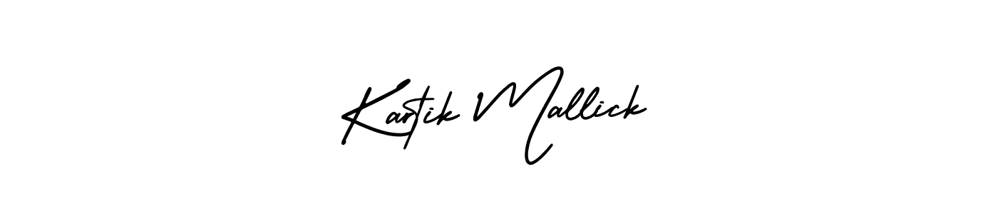 Create a beautiful signature design for name Kartik Mallick. With this signature (AmerikaSignatureDemo-Regular) fonts, you can make a handwritten signature for free. Kartik Mallick signature style 3 images and pictures png