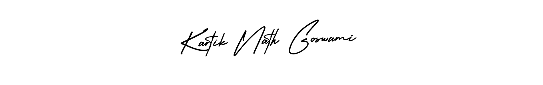 How to make Kartik Nath Goswami name signature. Use AmerikaSignatureDemo-Regular style for creating short signs online. This is the latest handwritten sign. Kartik Nath Goswami signature style 3 images and pictures png