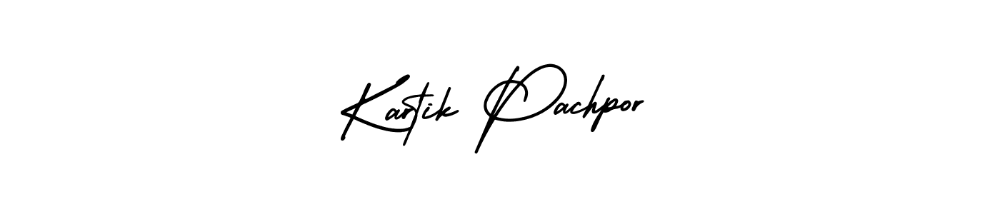 Use a signature maker to create a handwritten signature online. With this signature software, you can design (AmerikaSignatureDemo-Regular) your own signature for name Kartik Pachpor. Kartik Pachpor signature style 3 images and pictures png