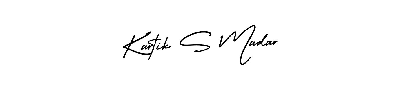 It looks lik you need a new signature style for name Kartik S Madar. Design unique handwritten (AmerikaSignatureDemo-Regular) signature with our free signature maker in just a few clicks. Kartik S Madar signature style 3 images and pictures png