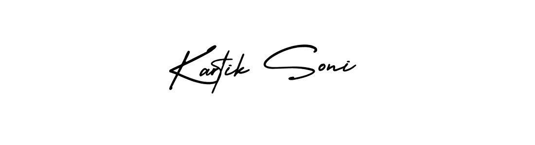 Create a beautiful signature design for name Kartik Soni. With this signature (AmerikaSignatureDemo-Regular) fonts, you can make a handwritten signature for free. Kartik Soni signature style 3 images and pictures png