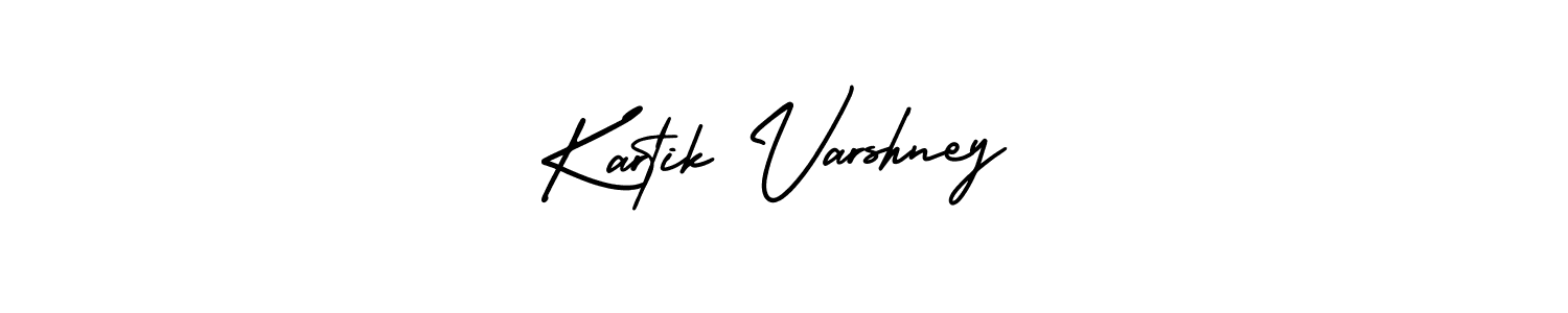 This is the best signature style for the Kartik Varshney name. Also you like these signature font (AmerikaSignatureDemo-Regular). Mix name signature. Kartik Varshney signature style 3 images and pictures png